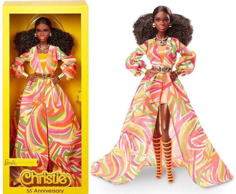 Boneca Barbie Gold Label Signature Christie - Edição Comemorativa